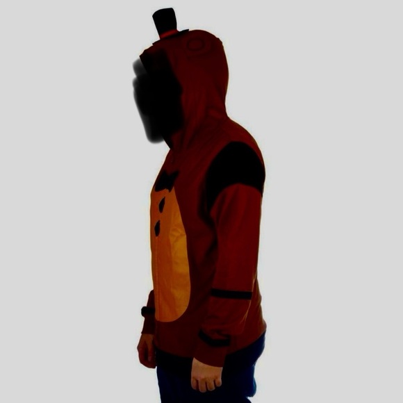 Five Nights at Freddy's Brown Hoodie Zip Up Jacket Size XL - Picture 2 of 6